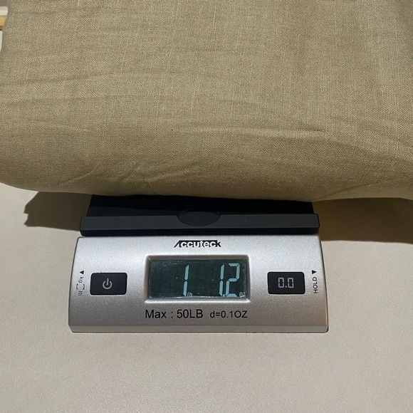 Z Gallerie Euro Pillow Cover Sham Set (2) Linen Cotton 22 X 22 Blue Taupe Cream - Picture 11 of 11